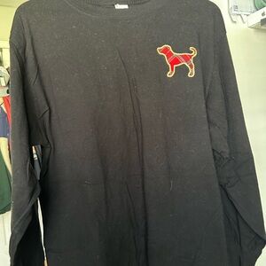 PINK Victoria's Secret Black Long Sleeve Tee